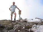 Ich am zweiten Gipfel, dem Cima Cuaro 1939m