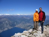 Anna und Ich am Monte Altissimo 2079m.