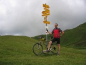 Ich schon ziemlich geschafft am Durannapass 2117m.