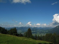 Das Wetter wird jetzt richtig gut, ein wundersch&ouml;ner Blick in den Vorderen Bregenzerwald.
