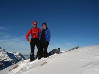 Andrea und Ich am sensationellen B&uuml;tzistock 2340m.