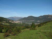 Blick von der Alp Casasco ins Herzen von Intelvi.