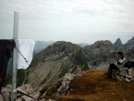 Blick vom Rappenseekopf Linkerskopf, Rotgundspitze, Trettachspitze