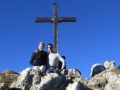 Eva und Ich auf der Brecherspitze 1683m.