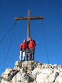 Andrea und Ich auf der Bretterspitze 2609m.