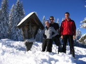 Nina, Clemens und Ich am Burstkopf 1559m.