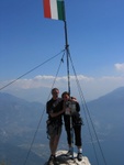 Yvonne D. und Ich am Cima S.A.T. 1276m