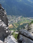 Genialer Tiefblick auf Leukerbad.