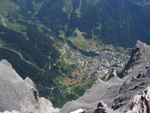 Genialer Blick auf das 1500m tiefer gelegene Leukerbad!