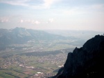 Blick von der Gafleispitze 2000m ins Schweizer Rheintal und Hoher Kasten im Hintergrund