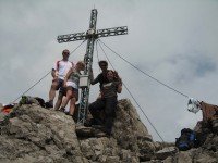 Das Allg&auml;uer Paarchen (Namen hab ich leider mittlerweile vergessen), Silvia und Ich auf der Dremelspitze 2733m.