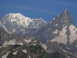 Mont Blanc (4807m) und Grandes Jorasses (4206m)