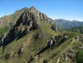 Wunderbare Gratwanderung hinauf zum Gipfel des Monte Due Mani.