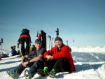 Gerhard und ich am Eggberg 2202m in der warmen Sonne!