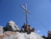 Emi und Ich auf der Ellmauer Halt 2344m