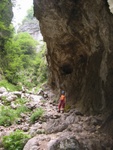 Langsam tut sich die Schlucht wieder auf...