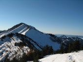 Blick westlich von der Hangspitze auf den wunderbaren Kammverlauf des Firts.