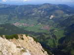 Blick vom Breitenberg nach Norden auf  Hindelang und Bad-Oberdorf