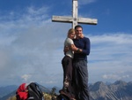 Anna und Ich auf der Heubat Spitze 2002m.