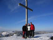 Emi, Eva und Ich am Hirschberg 1095m bei Traumbedingungen