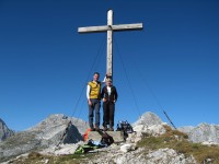 Silvia und Ich am Hochalmkreuz 2192m.