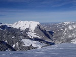 Blick nach Norden zur Kanisfluh  und in den vorderen Bregenzerwald