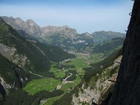 Herrlicher Blick hinaus ins Engelbertal mit Engelberg.