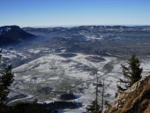 Blick nach Westen hinab auf Immenstadt und Alpsee.