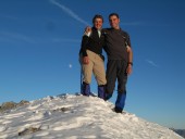 Andrea und Ich am Bockkarkopf 2609m.