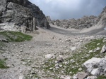 Nach rascher Kiesreise am Ausgang des Engelkars.