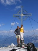 Emi und Ich auf der Marchreisenspitze 2620m.