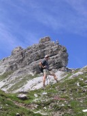 Und schon wieder beim Aufstieg zum letzten Gipfel, der Hochtennspitze.