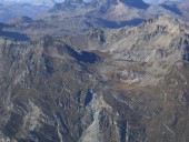 Blick nach Norden zum Piz Lunghin und Lunghin See, dahinter Piz Grevasalvas