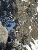 Unterwegs am Mindelheimer Klettersteig.