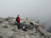 Am Mitterhorn, leider hat sich mittlerweile eine Wolke dazugesellt.