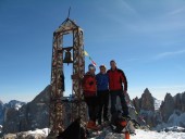Andrea, Thomas und Ich am Monte Mulaz 2906m.