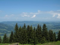 Ein traumhafter Blick von der Bergstation Baumgarten in den Vorderen Bregenzerwald.
