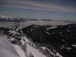 Blick auf den Hochnebel im Rheintal...(4 sec. Belichtung!)