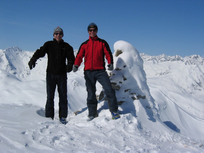 Volker und ich auf Piz Pazzola 2580m