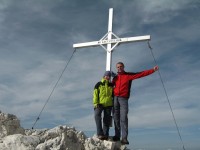 Alexandra und Ich wieder einmal gemeinsam am Gipfel. Hier auf der Cima Pisciad&ugrave; 2985m.