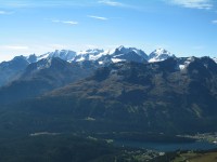 Auch heute k&ouml;nnen wir wieder die majest&auml;tischen Gipfel der Berninagruppe genie&szlig;en.