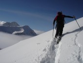 Auf den letzten Metern zum Piz Campagnung.