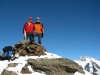 Volker und ich endlich mal wieder gemeinsam auf einem Gipfel. Hier auf der Pleressptize 3188m.