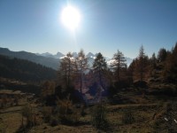 Traumhafte Herbststimmung im Herzen der Dolomiten.