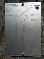 Beim weiteren Abstieg kommen wir an einem weiteren neuen Klettersteig dem Via Ferrata del Centenario vorbei.