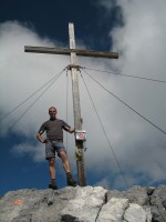 Am Rigidalstock auf 2593m. Mittlerweile keiner mehr am Gipfel! :-)