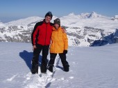 Anna und Ich am Ruosalper Chulm 2178m.