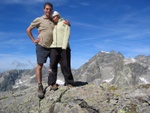 Anna und Ich am F. dal Sagliains 2965m.