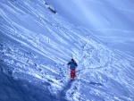 Michael beim Aufstieg kurz vor dem Gipfel