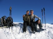 Anna und Ich auf dem Stockberg 1781m.